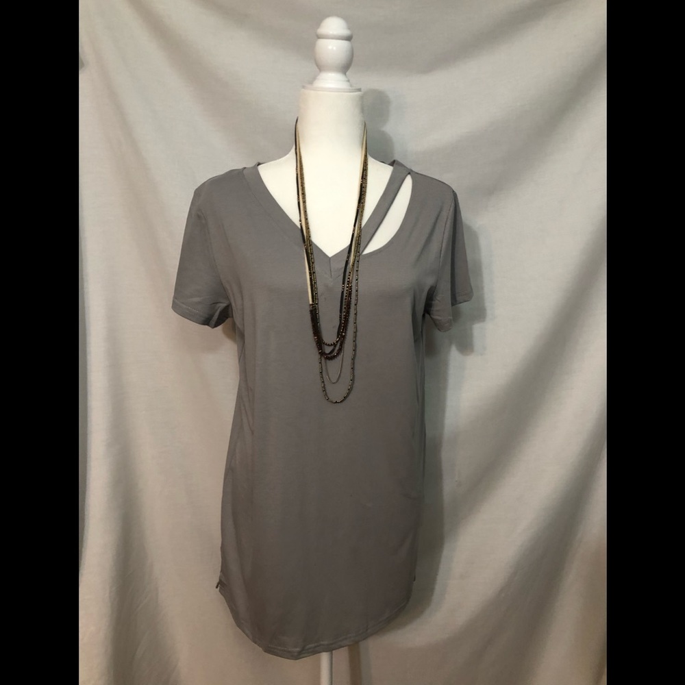 😍LAST ONE😍 Classic,  loose fit, cut out tee